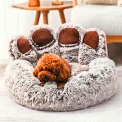 Coussin-chien-marron